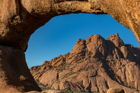 Namibian the rocks of Spitzkoppe in Damaraland, beautiful landscapeの写真素材