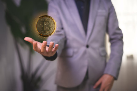 Trade trading crypto currency coins Bitcoin Exchanges Invest Metaverse stocksの写真素材