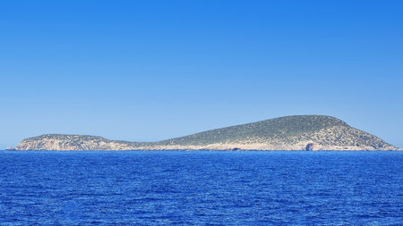 Alimiai is a Greek island and part of the Dodecanese island group.の写真素材