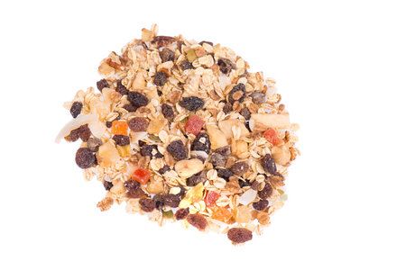 Muesli with nuts and dry fruits, healthy breakfast ingredientの写真素材