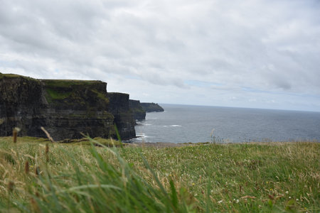 A beautiful shot of Cliffs of Moher, Muckinish Irelandの写真素材