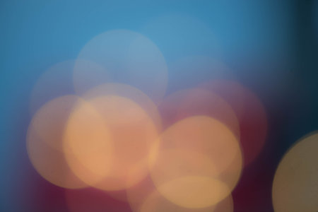 Blurry soft lights, bokeh background, colourful, pink, purple, blue, christmas lights