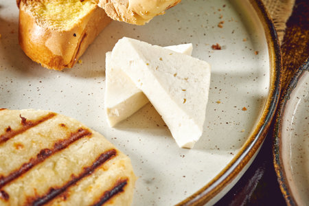 A closeup shot of food on the plateの写真素材