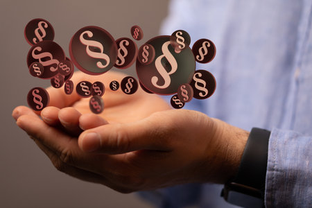 A law and justice concept digitalの写真素材