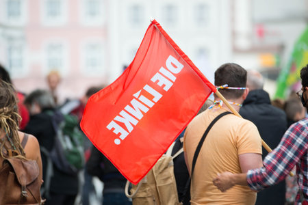 Demonstration in Trier against racism, rhineland palatinate in Germany, protest George Floyd