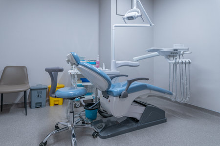 A modern dental room with high end equipmentの写真素材