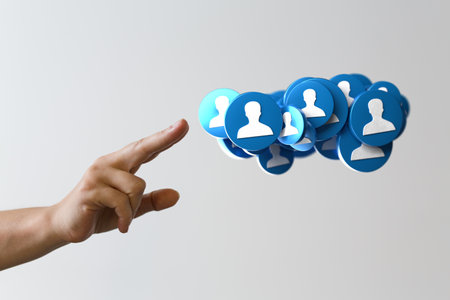 A 3D rendering of the nity group and teamwork conceptの写真素材
