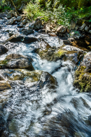 High mountain river in Andorra