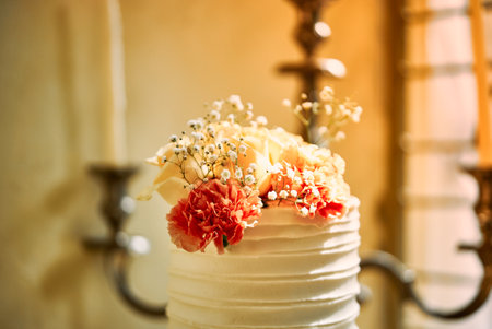A closeup shot of beautiful decoration with flowers