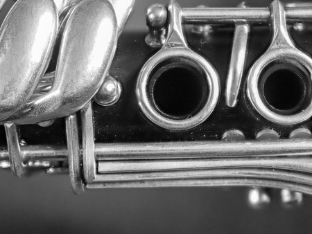 Detail of a clarinet with keysの写真素材