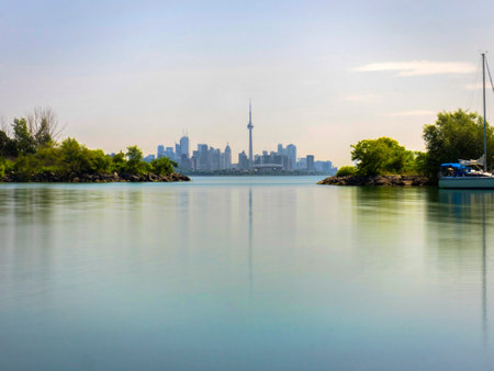 the view of Canada Toronto cityの写真素材