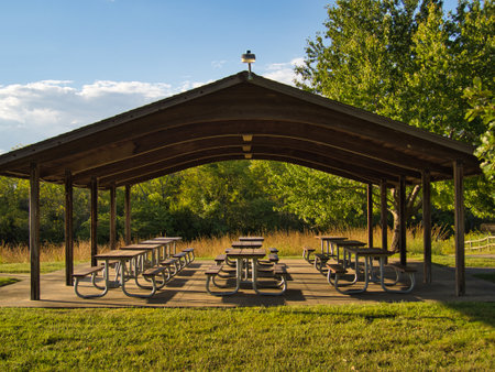 The Ernie Miller Nature Center in Olathe Kansasの写真素材