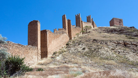 A beautiful shot of Albarracin, Teruel, Spainの写真素材