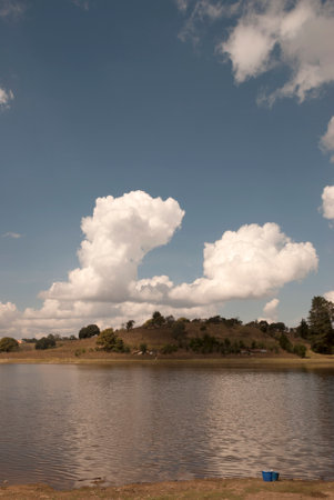 lagoon Lemoa. Quiche in Guatemala in central america.の写真素材