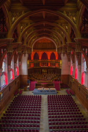 An interior of an ancient concert hallの写真素材
