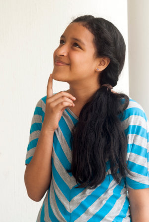 Young woman guatemalan latin expressions. Guatemala, central america.