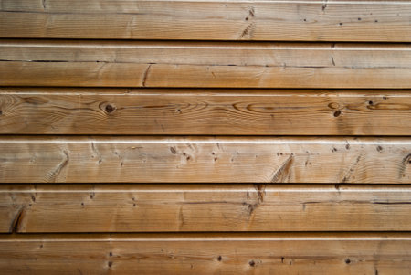 An old wooden wall panel texture for background with copyspace