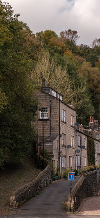 A beautiful shot of Hebden bridgeの写真素材