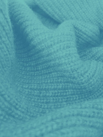 close up of blue fabric texture, cozy background