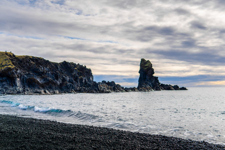 A beautiful shot of Snaefellsnes Western Region Icelandの写真素材