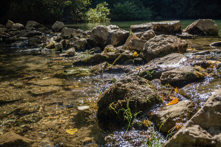 A beautiful shot of Cueva del Gato in Spainの写真素材