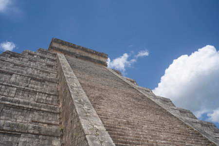 mayan ruins in chichen itza, in yucatan, mexico