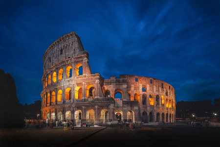 A beautiful shot of the Colosseum in Rome, Italyの写真素材
