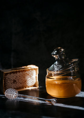 A closeup shot of Honey