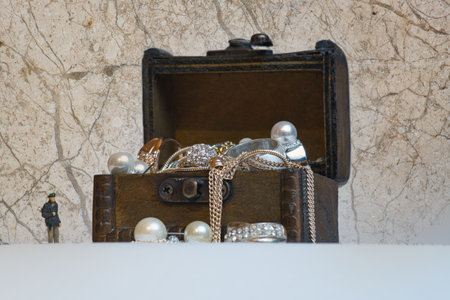 A closeup shot of a chestの写真素材