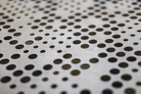 A closeup of the park bench detail.の写真素材