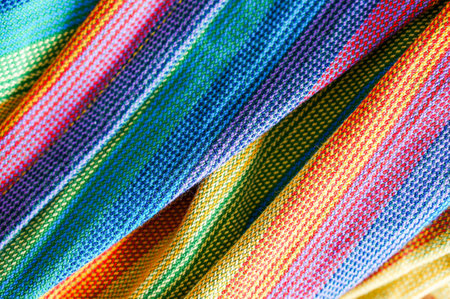 A closeup of fabric in different colorsの写真素材