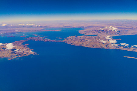 A beautiful landscape view from the top.の写真素材