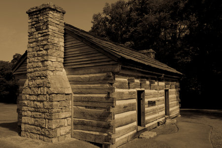 A view of Hermitage, Nashville, Tennessee, home of President Andrew Jacksonの写真素材