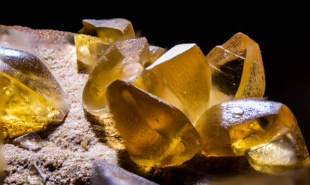 A closeup shot of colorful crystals - can be used as a backgroundの写真素材