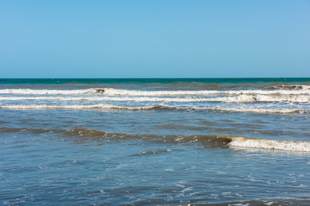 A beautiful seascape on a sunny dayの写真素材