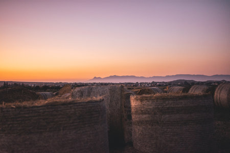 A beautiful cloudy evening in Peyia, Pathos, Cyprusの写真素材