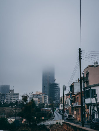 A gloomy day in Peyia, Pathos, Cyprusの写真素材