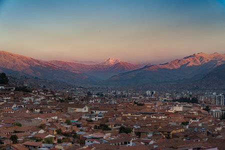 A beautiful landscape view from the top.の写真素材