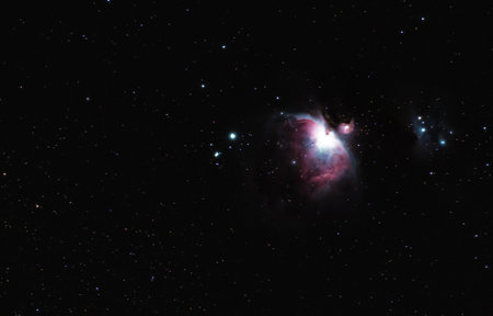 A beautiful view of the Orion Nebula in the sky