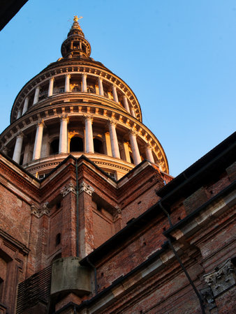 A vertical shot of Basilica of San Gaudenzio in Novara city, Piedmont, Italyの写真素材