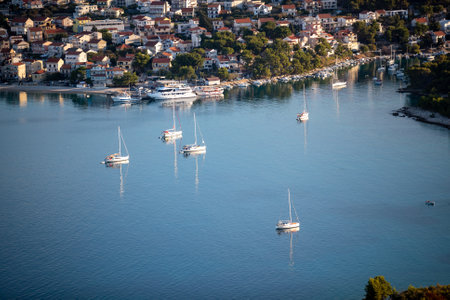A beautiful landscape to Primosten, Dalmacija in Croatia