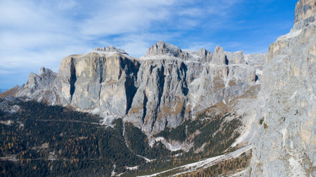 Mountain impressions from the Dolomites in the italian alpsの写真素材