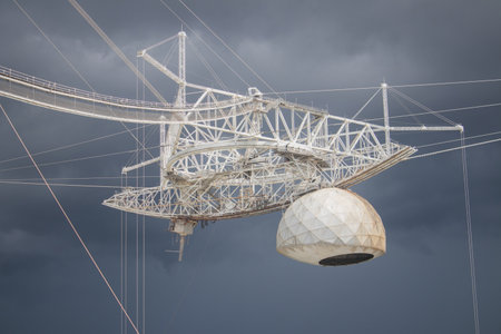 The iconic Arecibo Observatory before it collapse in Puerto Rico