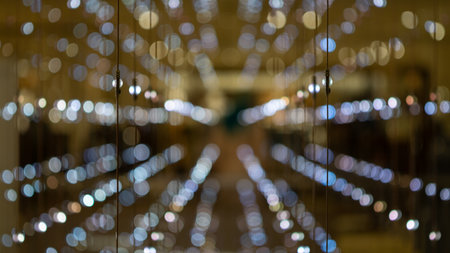 A blurred background with bokeh lights for wallpapers