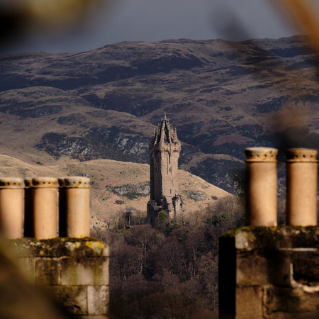 A selective shot of the National Wallace Monument