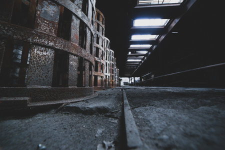 An old abandoned factory in Odda, Norwayの写真素材