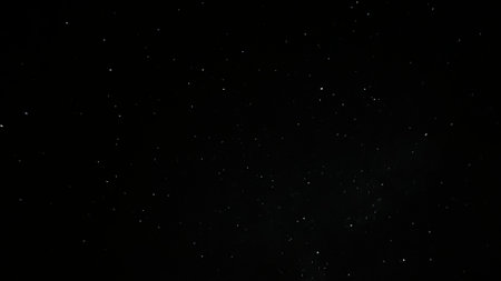 A few constellations at aclear starry night skyの写真素材