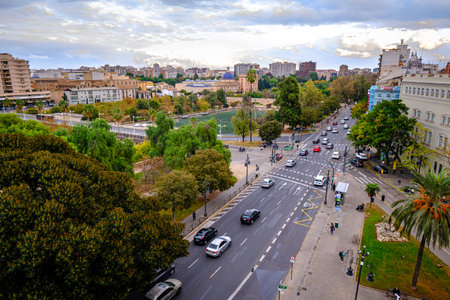 Buildings in the city of Valencia, Valencian Community, Spain.の写真素材