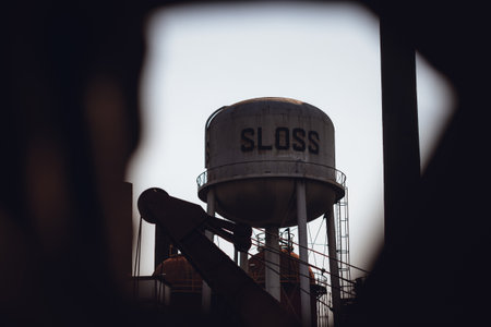 A view of the Sloss Furnaces in Birmingham, United Statesの写真素材