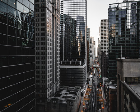 A beautiful shot of the city of Chicago, Illinois in the US